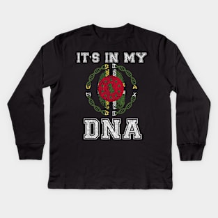 Dominica  It's In My DNA - Gift for Dominican From Dominica Kids Long Sleeve T-Shirt